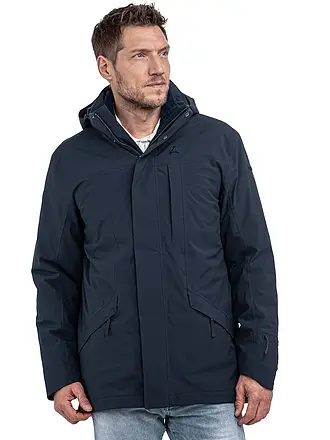 SCHÖFFEL | Parka invernale da uomo Style Borkol 3in1 con cappuccio | dunkelblau